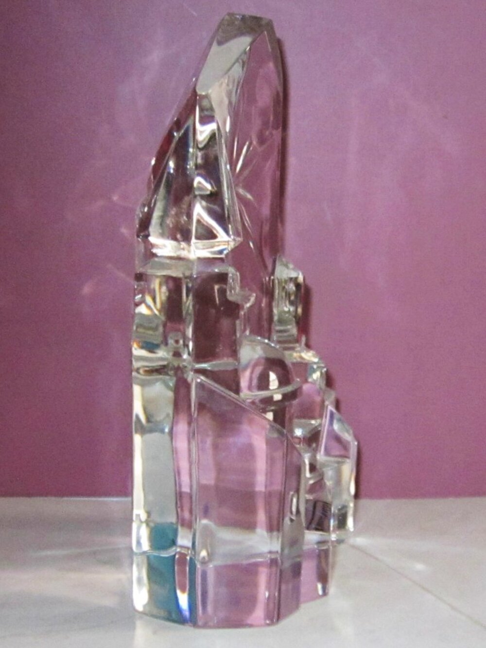 Avon Full Lead Crystal Bethlehem Nativity Sculpture Original Box Room Decor - Picture 8 of 10